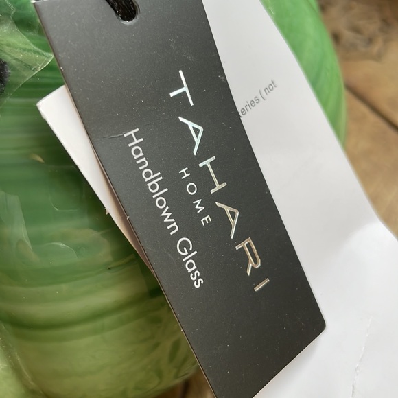 🍁HP🍁Gorgeous green Handblown Glass Pumpkin Decor ✨ NWT ✨ - Picture 9 of 13